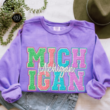 Load image into Gallery viewer, Faux Chenille State DTF Transfer