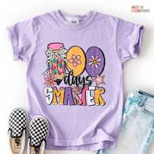 Load image into Gallery viewer, 100 Days Smarter Purple DTF Transfer