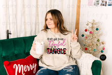 Load image into Gallery viewer, Tinsel In A Tangle Faux Tinsel DTF Transfer