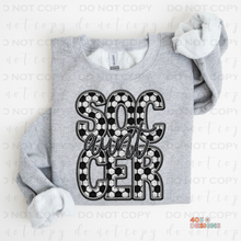 Load image into Gallery viewer, Faux Soccer Personalized DTF Transfer