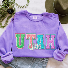 Load image into Gallery viewer, Faux Chenille State DTF Transfer