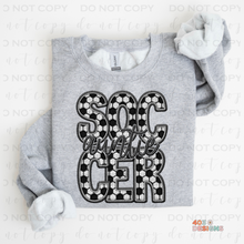 Load image into Gallery viewer, Faux Soccer Personalized DTF Transfer