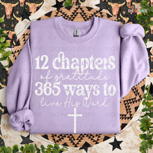 Load image into Gallery viewer, 12 Chapters Of Gratitude DTF Transfer