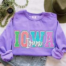 Load image into Gallery viewer, Faux Chenille State DTF Transfer