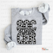 Load image into Gallery viewer, Faux Soccer Personalized DTF Transfer