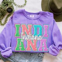 Load image into Gallery viewer, Faux Chenille State DTF Transfer