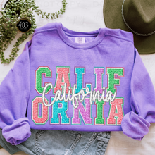 Load image into Gallery viewer, Faux Chenille State DTF Transfer