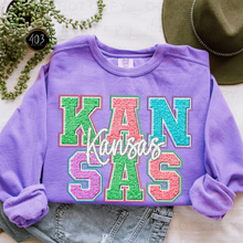 Load image into Gallery viewer, Faux Chenille State DTF Transfer