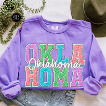 Load image into Gallery viewer, Faux Chenille State DTF Transfer