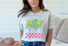 Load image into Gallery viewer, 90's Style Checkered Title/Name DTF Transfer