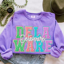 Load image into Gallery viewer, Faux Chenille State DTF Transfer