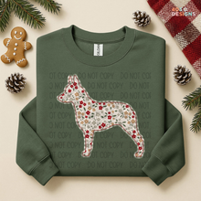 Load image into Gallery viewer, Plaid Floral Dog DTF Transfer