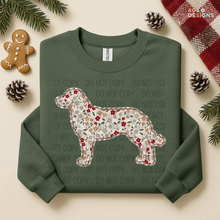 Load image into Gallery viewer, Plaid Floral Dog DTF Transfer