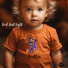 Load image into Gallery viewer, Personalized Halloween Initials/Names DTF Transfer