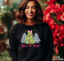 Load image into Gallery viewer, Merry and Bright Trees 10 Pack DTF Transfer