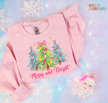 Load image into Gallery viewer, Merry and Bright Trees 10 Pack DTF Transfer