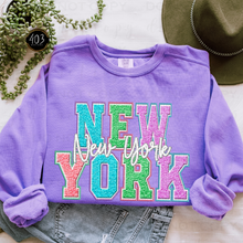 Load image into Gallery viewer, Faux Chenille State DTF Transfer