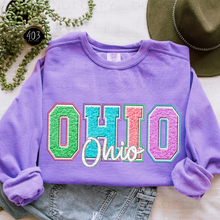 Load image into Gallery viewer, Faux Chenille State DTF Transfer