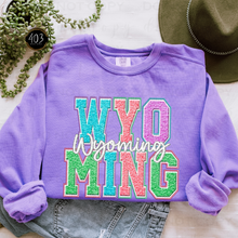 Load image into Gallery viewer, Faux Chenille State DTF Transfer