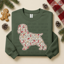 Load image into Gallery viewer, Plaid Floral Dog DTF Transfer