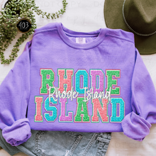 Load image into Gallery viewer, Faux Chenille State DTF Transfer