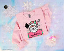 Load image into Gallery viewer, Santa Name Plate Girl DTF Transfer