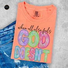 Load image into Gallery viewer, God Doesn't Faux Embroidery DTF Transfer