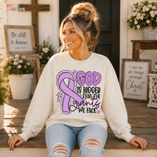 Load image into Gallery viewer, God Is Bigger Awareness DTF Transfer