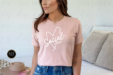 Load image into Gallery viewer, Social Worker Heart DTF Transfer