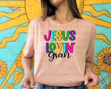 Load image into Gallery viewer, Jesus Lovin' Name/Title Personalized DTF Transfer
