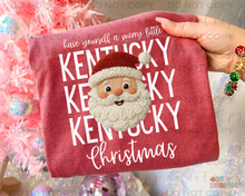 Load image into Gallery viewer, Santa Faux Yarn Christmas States DTF Transfer