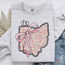 Load image into Gallery viewer, Floral State DTF Transfer