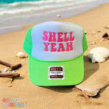 Load image into Gallery viewer, Shell Yeah Embroidered Trucker Hat