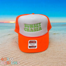 Load image into Gallery viewer, Sunset Chaser Embroidered Trucker Hat