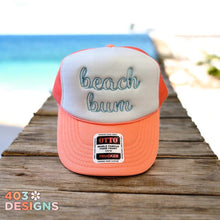 Load image into Gallery viewer, Beach Bum Embroidered Trucker Hat