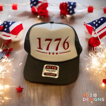 Load image into Gallery viewer, 1776 Embroidered Trucker Hat
