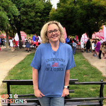 Load image into Gallery viewer, United States of American 1776 Flag- Comfort Colors Embroidered T-Shirt