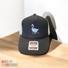 Load image into Gallery viewer, Goose with bow- Embroidered Trucker Hat