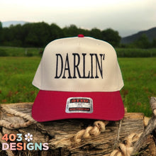 Load image into Gallery viewer, Darlin' Embroidered Trucker Hat
