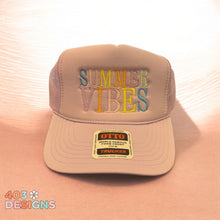 Load image into Gallery viewer, Summer Vibes- multi colored embroidered hat