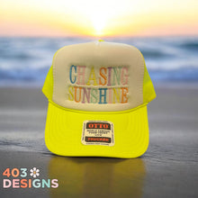 Load image into Gallery viewer, Chasing sunshine- multi colored embroidered hat