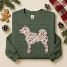 Load image into Gallery viewer, Plaid Floral Dog DTF Transfer