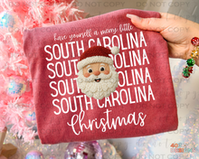 Load image into Gallery viewer, Santa Faux Yarn Christmas States DTF Transfer