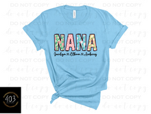 Load image into Gallery viewer, Personalized Spring Floral DTF Transfer