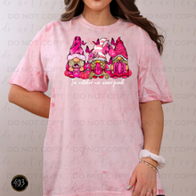 Load image into Gallery viewer, In October We Wear Pink Gnomes DTF Transfer