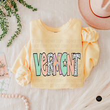 Load image into Gallery viewer, Bright Doodle State DTF Transfer