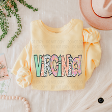 Load image into Gallery viewer, Bright Doodle State DTF Transfer