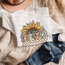 Load image into Gallery viewer, Among Sunflowers DTF Transfer