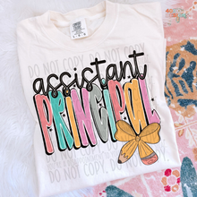 Load image into Gallery viewer, Pencil Bow Teacher DTF Transfer