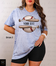 Load image into Gallery viewer, Baseball Bats With Personalized Text DTF Transfer